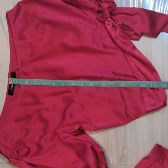 Asymmetrical Magenta Date Top - Size XS - Picture 12 of 16